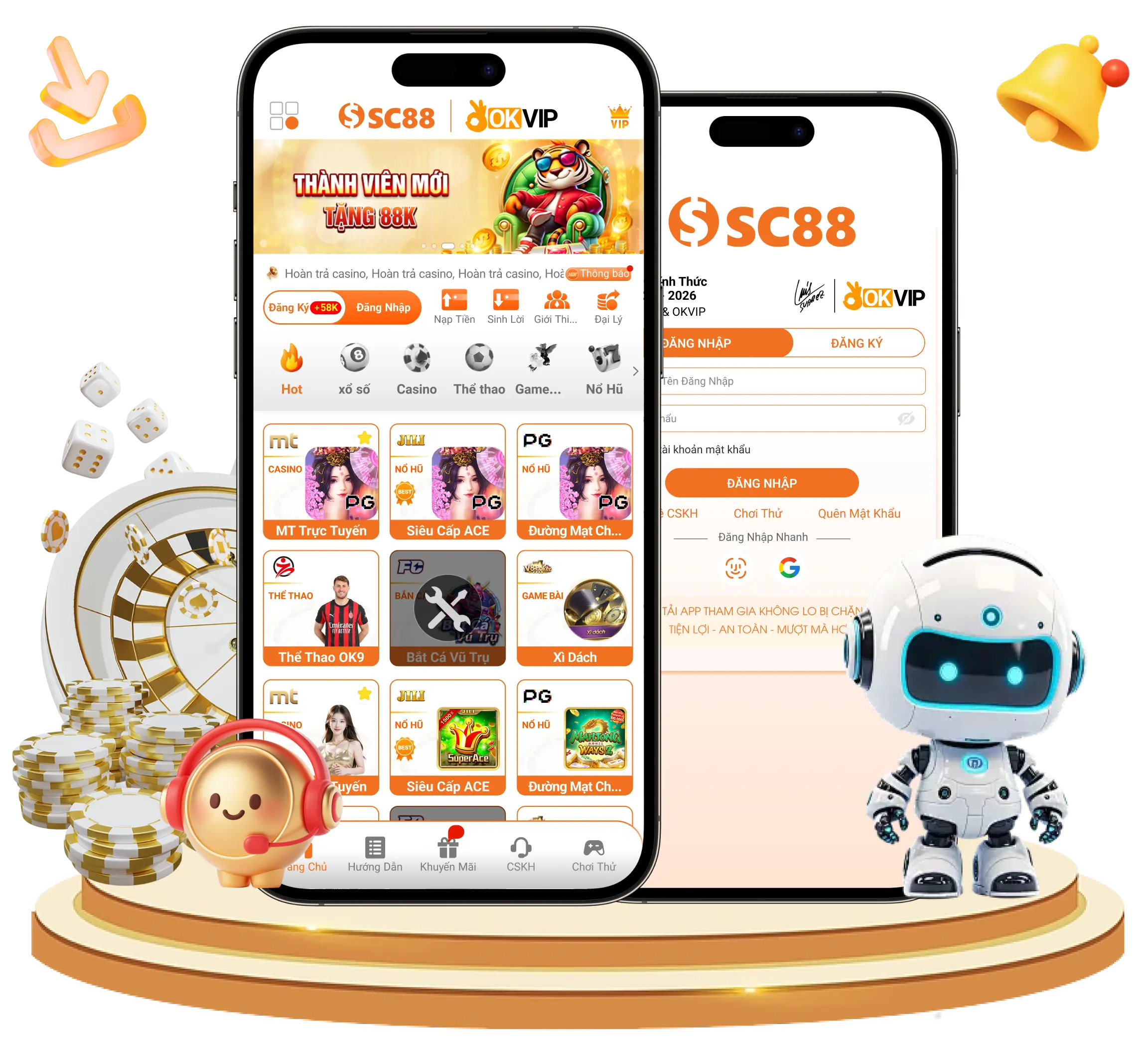 Tải ứng dụng SC88 - giải trí tiện lợi